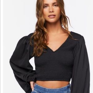 FOREVER 21 White Crop Top NEVER WORN